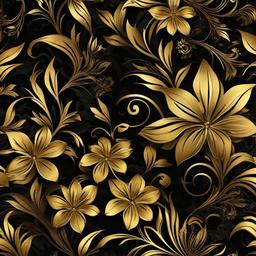 Gold Background Wallpaper - black and gold flower background  