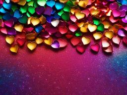 Rainbow Glitter Background Free  