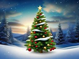 Free Christmas Tree Wallpaper  