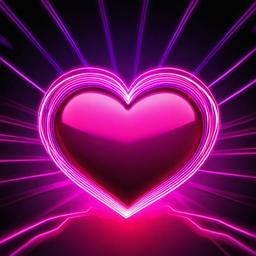 Heart Background Wallpaper - neon heart background  