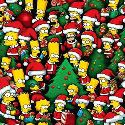 Christmas Background Wallpaper - simpsons christmas background  