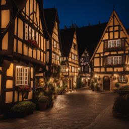 roam the streets of a quaint village, where half-timbered houses create a cozy and timeless atmosphere. 