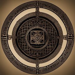 mystical runic circle for magical rituals and ceremonies - minecraft house design ideas minecraft block style