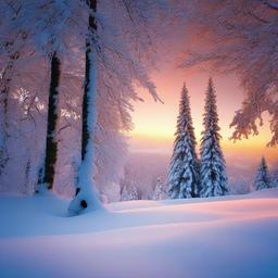 Snow Background Wallpaper - trees with snow background  