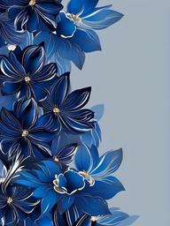 Dark Blue Flower Wallpaper  ,mobile iphone background wallpaper