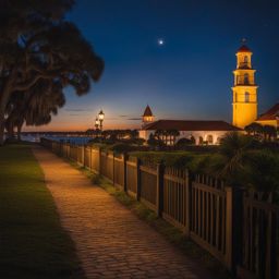 st. augustine - paint the historical night view of st. augustine, the nation's oldest city, with its colonial architecture, ancient forts, and ghostly legends. 