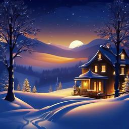 Winter background wallpaper - winter night background  