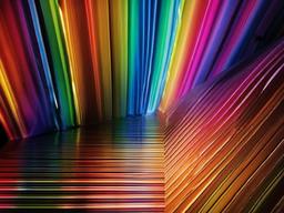 Striped Rainbow Background  