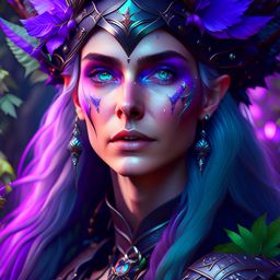 Lorelei Moonshadow, an elven druid with the ability to shape-shift detailed matte painting, deep color, fantastical, intricate detail, splash screen, complementary colors, fantasy concept art, 8k resolution trending on artstation unreal engine 5