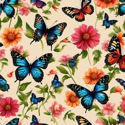 Butterfly Background Wallpaper - wallpaper flower butterfly  