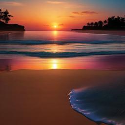 Beach background - summer sunset beach wallpaper  