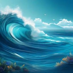Ocean Background Wallpaper - ocean background art  