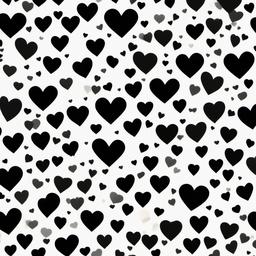 Heart Background Wallpaper - small black heart with white background  