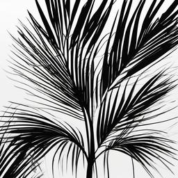 drawing of palm  minimal rough scribbles,doodles,black and white