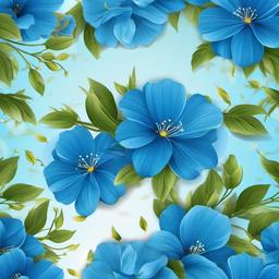 Flower Background Wallpaper - background blue flower wallpaper  