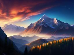 Mountain And Sky Wallpaper  ,desktop background wallpaper