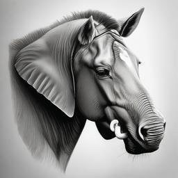 pencil drawings of animals easy  minimal rough sketch scribbles,doodles,black and white