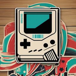 Retro game cartridge sticker- Vintage gaming, , sticker vector art, minimalist design