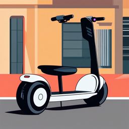 Segway Clipart - A Segway scooter for effortless urban mobility.  transport, color vector clipart, minimal style