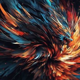 Cool Anime Backgrounds - Intense Anime Fight wallpaper, abstract art style, patterns, intricate