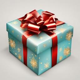 Gift clipart - beautifully wrapped gift box with a bow  