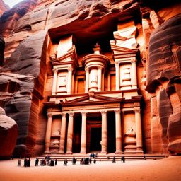 subterranean sanctuaries of stone: petra's hidden wonders 