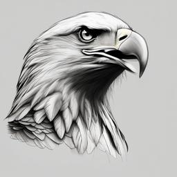 pencil sketch of eagle  minimal rough sketch scribbles,doodles,black and white