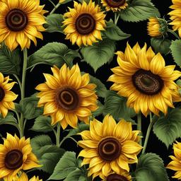 Sunflower Background Wallpaper - sunflower theme wallpaper  