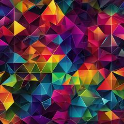 Geometric Background - rainbow geometric background  