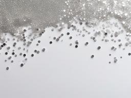 White Background With Silver Glitter  