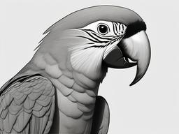 pencil drawing of parrot  minimal rough sketch scribbles,doodles,black and white