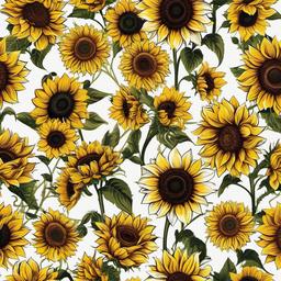 Sunflower Background Wallpaper - white sunflower wallpaper  