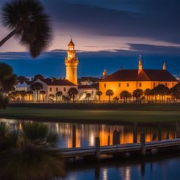 st. augustine - paint the historical night view of st. augustine, the nation's oldest city, with its colonial architecture, ancient forts, and ghostly legends. 