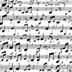 music notes clipart - floating musical notes creating a melodious tune 