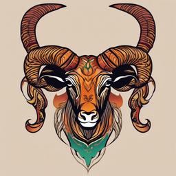 aries scorpio tattoo  simple vector color tattoo