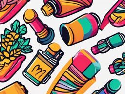 Marker Sticker - Adding color and creativity to projects with the bold marker, , sticker vector art, minimalist design