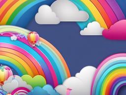 rainbow cute wallpaper  ,desktop background wallpaper