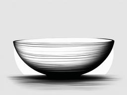 sketch of a bowl  minimal rough sketch scribbles,doodles,black and white