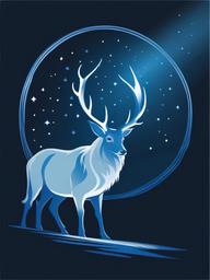 Harry Potter clipart - Patronus shining in the night  color,minimalist,vector clipart