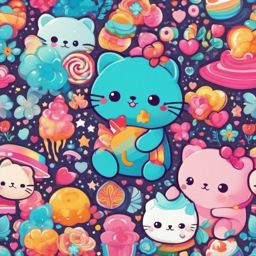 Cute Kawaii Wallpaper - Cute and Colorful Kawaii Art  intricate patterns, splash art, wallpaper art