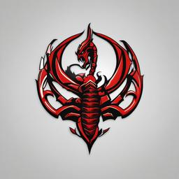 Mk Scorpion Tattoo - Pay homage to the iconic Mortal Kombat character with a tattoo featuring MK Scorpion.  simple vector color tattoo,minimal,white background