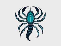 Simple Scorpio Tattoos - Opt for simplicity with a straightforward and minimalist Scorpio tattoo design.  simple vector color tattoo,minimal,white background