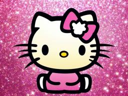 Hello Kitty Glitter Wallpaper  