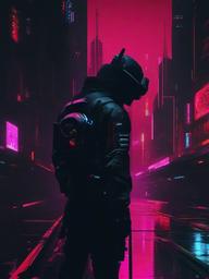 Dark Cyberpunk Wallpaper  ,mobile iphone background wallpaper