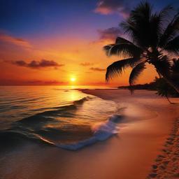 Beach Background Wallpaper - sunset wallpaper beach  