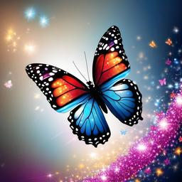 Butterfly Background Wallpaper - butterfly sparkle background  