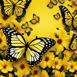 Butterfly Background Wallpaper - cute yellow butterfly wallpaper  