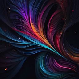 Mysterious and Enigmatic Look on Your Phone with Dark Night iPhone Wallpaper wallpaper splash art, vibrant colors, intricate patterns