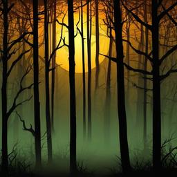 Forest Background Wallpaper - halloween forest background  