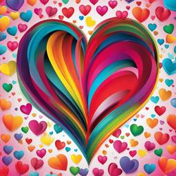 Heart Background Wallpaper - colourful heart background  